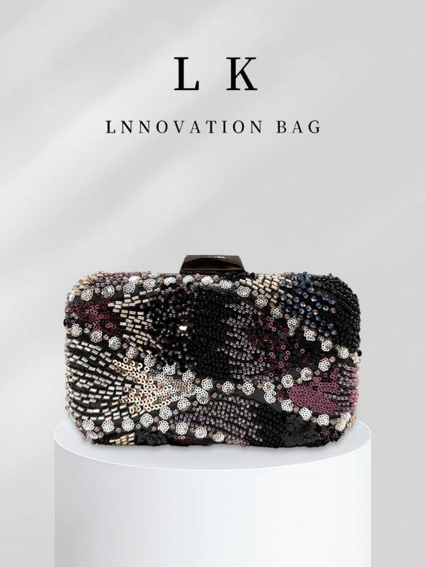 1PC High Quality Dress Bag, Diamond Clutch Evening Dress Bag, Elegant Flower Rhinestone Sequin Bead Embroidery Dinner Bag, Perfect For Weddings, Parties, Formal Occasions, Women's Gifts, Dinners/Parties