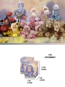 Pop Mart POPMART SKULLPANDA 轻盈编织花园系列盲盒挂件，9 款常规款 + 1 款隐藏款，灵感源自自然花园设计，融合了檀香、花坛和银莲花等元素。隐藏款名为“花园之中”。质地柔软，带有挂环，可用于装饰背包、手提包或钥匙。是 SKULLPANDA 粉丝和盲盒收藏家的完美之选，也是生日和节日的绝佳礼物。 - 彩色 - 查看 14