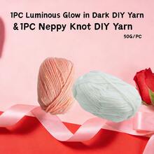 50g/Pack Glow-In-The-Dark Yarn, Glow Yarn, DIY Handcraft Knitting, Crochet, Carpet, Hat, Clothing - Multicolor - View 41