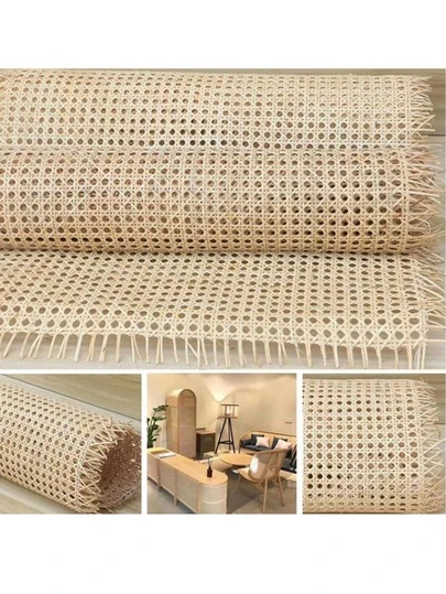 45cm Natural Rattan Woven Strap, Rattan Weaving Project, Plastic Rattan Weaving