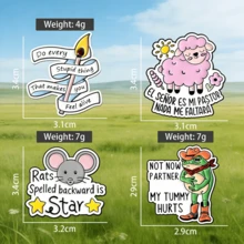 Neuartige Cartoon-Tier-Emaille-Brosche, süßer Frosch, Schaf, Maus Broschen, lustige Cartoon-Tier-Anstecknadeln, geeignet für Frauen, Mädchen, Kinder, können Rucksäcke, Hüte usw. dekorieren. Weihnachtsbrosche, Abzeichen-Scroll, Emaille-Pin, Anime-Pin, Weihnachtsschmuck, Brosche, süßer Stil, Krankenschwester-Brosche, verschiedene Stil Kleidungszubehör, Pins, Metall-Abzeichen, Geschenk für Feiertage, Anstecknadel, kann Kleidung, Taschen, Hüte usw. dekorieren. - Verschiedenfarbig - Übersicht 2