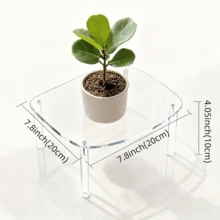 Transparent Acrylic Desktop Vertical Shelf, Desk Stationery Organizer, Bathroom Vanity Diffuser Holder, Windowsill Succulent Display Rack, Living Room Sofa Side Small Item Organizer - Multicolor - View 11