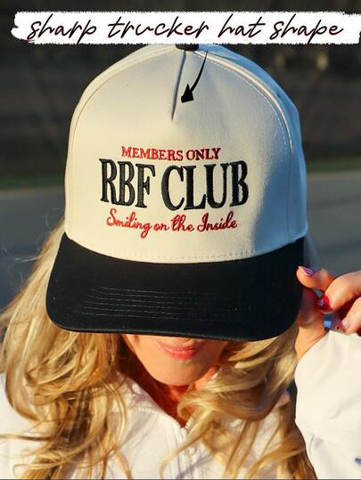 A Retro Embroidery Hat Hats For Men Hatsfor Women, All-Season Spring SummerAutumn Winter Wearable AdjustableStrap Suitable For Valentine's DayWeddings Christmas School SeasonFather's Day Outdoor Sports Travel SunProtection Essential Gifts For Men &Women Niche Customizable Trucker HatAvailable In Black Pink Purple YellowCasual Headwear