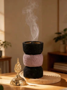 1个可爱简约创意卧室香炉，香炉装饰，香薰扩散器，蚊香架，家居装饰，房间装饰，瑜伽室，露营，花园，露台，经典烛光晚餐道具，装饰品 - 彩色 - 查看 7