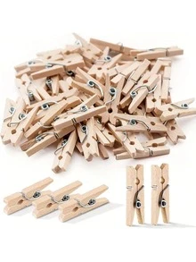 Mini Wooden Clothespins, Small Wooden Clothespins, Clothespins, Handmade DIY Project Clothespins
