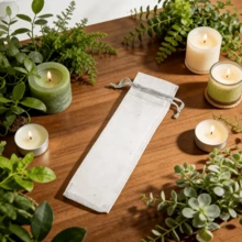 50pcs Black/White Organza Drawstring Bags, Gift Packaging Bags, Jewelry Storage Pouches - White - View 4