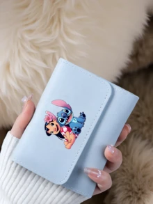 1pc Stitched Bifold Short Wallet, Retro Solid Color Short Wallet, Slim Lightweight PU Leather Card Holder, Multi-Compartment Design, Durable & Thin, Suitable For Travel, School And Daily Use, Can Be Used As Coin Purse Or Clutch, Classic Credit Card Slots - Multicolor - View 5