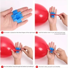 气球工具套装：美纹纸胶带、胶水分配器、手动气泵、花夹、气球打结器、封口器、气球链、派对背景DIY搭建工具及装饰配件