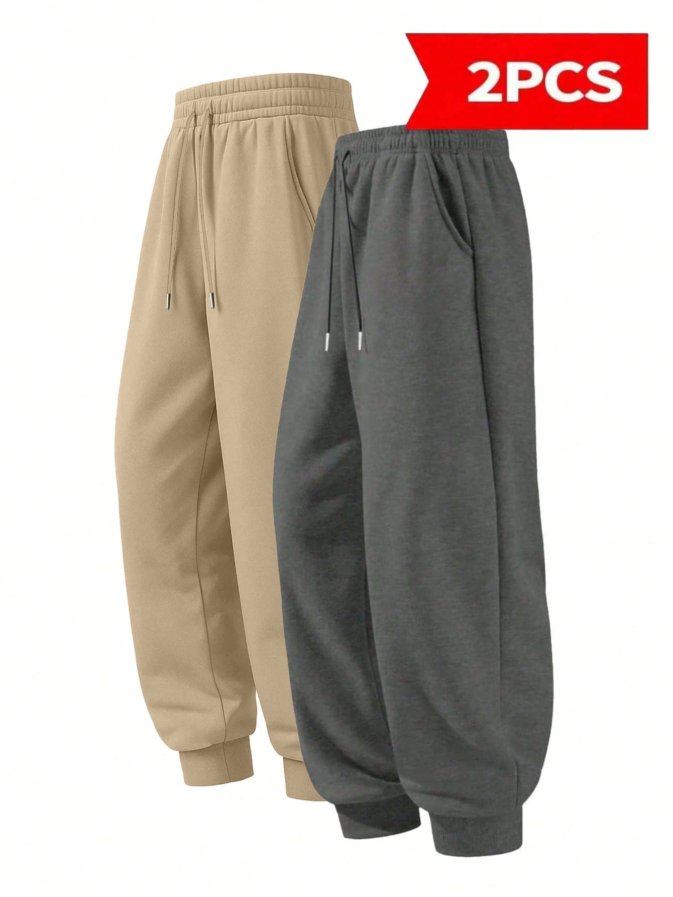 Bộ 2 quần thể thao dài tay nam màu trơn có dây rút, in họa tiết, 2 chiếc quần tập thể dục và chạy bộ cơ bản, chất liệu 100% polyester, vừa vặn thoải mái, phù hợp cho các cặp đôi, trong nhà và ngoài trời, nhiều màu sắc để lựa chọn. Quần chạy bộ dáng ôm, phù hợp cho mọi mùa, chất liệu 100% polyester.