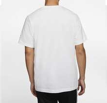 Áo thun ngắn tay in logo Swoosh đôi của Nike Sportswear - trắng - Xem 5