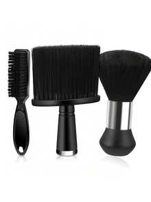 CTZIHGAO 1/5pcs Professional Barber Grooming Kit - Essential Tools For Haircut And Beard Care - Includes Heat-Resistant Styling Comb, Beard Trimmer Cleaning Brush, Soft Nylon Bristle Beard Brush, And Neck Duster, Multi-Functional Haircutting Accessories, Suitable For Barbershops, Salons, Home Use, Men's Grooming, And DIY Hairstyling. - Black - View 15