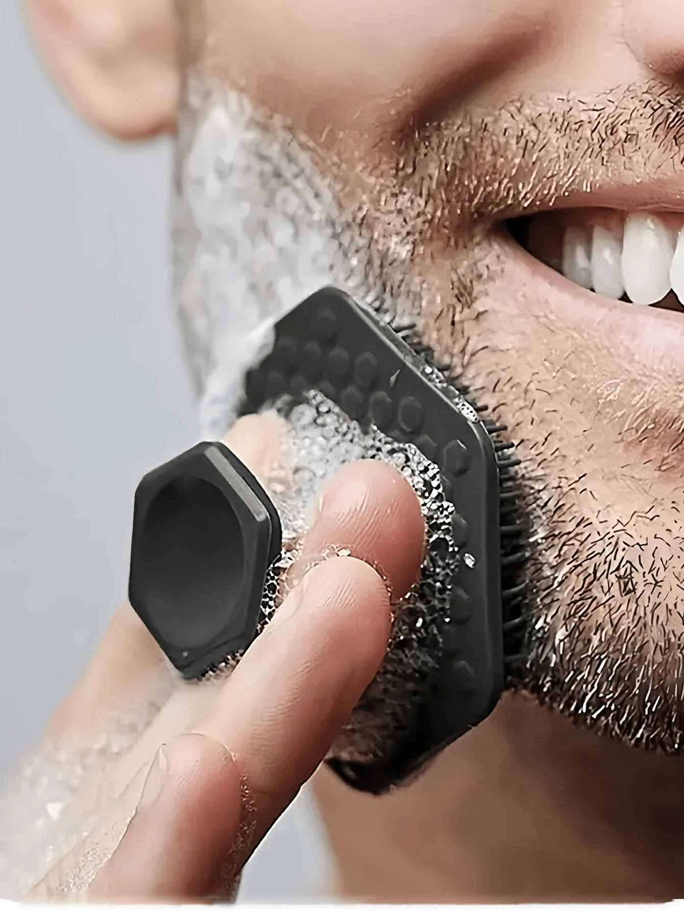 男士硅胶洁面刷，温和去角质按摩垫，硅胶面部去角质刷，深层清洁按摩，手动清洁工具，浴室和淋浴用品，面部清洁刷 - 去除死皮和干燥肌肤，家居浴室装饰，秋季装饰，旅行必备