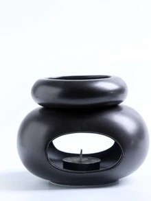 1 Set Personalized Oval Ceramic Aroma Diffuser, Large Capacity Detachable Fragrance Tube, Creative Essential Oil Diffuser, Warmer, Candle Holder, Oil Burner, Aromatherapy Machine, Desktop Decor, Suitable For Spa, Yoga And Meditation - Multiple Styles - View 8