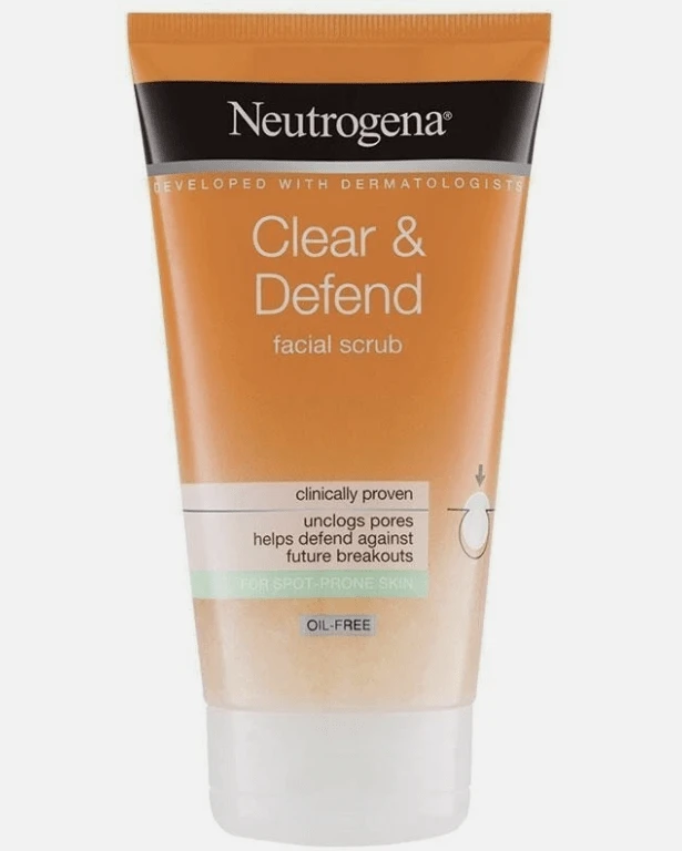 Neutrogena Clear & Defend Facial Scrub 150 Ml - Multicolor - View 1
