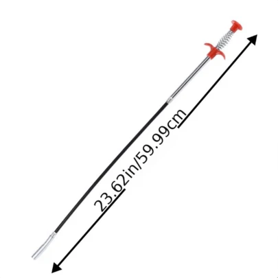 1 st flexibelt klogreppverktyg, 4-klos gripverktyg med böjbart skaft, hjälpverktyg för att plocka upp skräp, handfat, avloppsrör, toalett