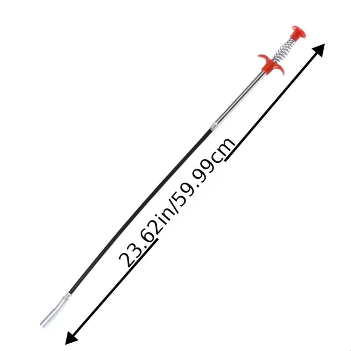 1个柔性爪式抓取工具，4爪抓取器，带可弯曲轴，辅助工具，用于捡拾垃圾、家用水槽、排水管、马桶等。 - 彩色 - 查看 1