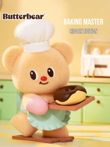 Butter Bear Business Day Series Blind Box Collectibles, 8 Regular + 1 Secret Edition, Flocked Texture Finish with Soft Touch Surface, Sweet Everyday Business-Themed Designs Including Happy Operating, Donut Date, Cuddly Me, Joyful Wave, Dance, Dance Fuller, Angel, Angel’s Operating, Donut Date, Cuddly Meilstz, Dance, Dances Full Des, Angel, Angel’s Love & Secrets” Collectors, Butter Bear Fans & Art Toy Enthusiasts, Ideal Gift for Birthdays, Holidays & Seasonal Surprises - 彩色 - 查看 9