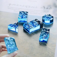 5pcs Ripple Silicone Mold Set Random Mixed,Triangle, Circle, Square, Rectangle, Ripples, Wave Texture, 3D Silicone Mold For Keychain,DIY Jewelry Pendant,Cake Decoration, Candle Soap Aromatherapy Stone,Handmade Accessories,DIY Mold For Back To School - Clear - View 9