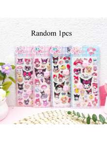 随机1个3D立体泡泡棉贴纸，卡通软萌PP捏捏贴纸，生日礼物，节日礼物，互动小礼物（部分款式颜色可能略有差异，随机发货） - 彩色 - 查看 6