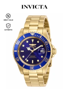 Invicta 男士 26974 Pro Diver 石英三针蓝色表盘腕表 - 藍色 - 查看 1