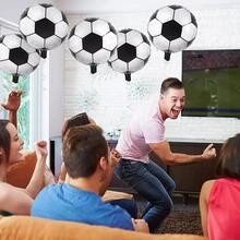 1/5/10/15pcs Soccer Balloons - Self-Sealing Aluminum Foil, Perfect For Sports Themed Parties - Multicolor - View 4