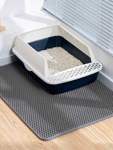 1pc Double-Layer EVA Cat Litter Mat, Washable Anti-Tracking Anti-Splash Cat Litter Box Mat, Cat Supplies - Multicolor - View 10