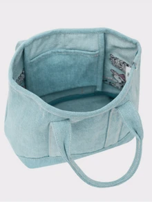 牛仔布手提包 - 棒球主题，牛仔布手提包 - 采用棒球图案，经久耐用且时尚，适合日常使用，内部空间宽敞，带有刺绣细节，是女士和女孩休闲装扮的完美配饰，非常适合购物、上学和休闲活动。 - 打棒球 - 查看 8