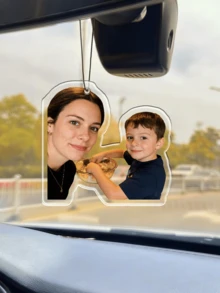 1/2/4pcs Customized Portrait Acrylic Pendant - Personalized Family Photo Keepsake, Classic Car And Home Decor, Customized Photo Car Hanging Ornament, High-Quality Durable Colorful Personalized Acrylic Gift, Perfect For Parents, Family, Friends, Birthday, Anniversary, Daily Use - Multicolor - View 4