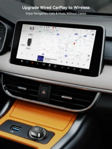 Spedal 无线 CarPlay 适配器和 Android Auto Dongle，快速自动连接，超紧凑便携即插即用无线 CarPlay 转换器，兼容 和 Android 设备，USB/USB-C 接口，零延迟，无缝重连（黑色） - 322S - 查看 3