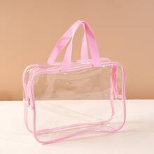 Conjunto de 2 Sacos Transparentes para Armazenamento de Brinquedos, Bolsos Reutilizáveis, Presente Ideal para Recém-Nascidos, Adequados para Jogos de Mesa, Blocos de Montar, Quebra-cabeças, Brinquedos e Organização de Berçário, Sacos Transparentes Perfeitos para o Início do Ano Letivo - Multicolorido - Ver 11