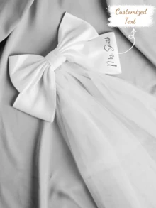 Diadema con lazo blanco multicolor