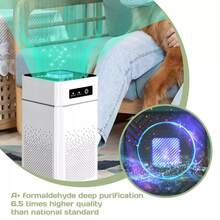 Indoor Air Purifier , Suitable For Areas Up To 1291 Square Feet, Designed To Eliminate Smoke, Allergens, And Pet Odors. This Quiet Air Cleaner Operates At 34Db, Making It Ideal For Bedrooms And Home Use - trắng - Xem 5