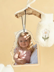 1/2/4pcs Customized Portrait Acrylic Pendant - Personalized Family Photo Keepsake, Classic Car And Home Decor, Customized Photo Car Hanging Ornament, High-Quality Durable Colorful Personalized Acrylic Gift, Perfect For Parents, Family, Friends, Birthday, Anniversary, Daily Use - Multicolor - View 6