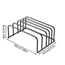 1/2件装金属砧板架，多功能厨房锅架，带孔砧板架，台面式，切菜板，厨房收纳架