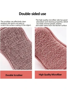 Kitchen Cleaning Set Ultra-Fine Microfiber Cloths, Kitchen Pot Scrubbing Pads