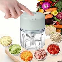250ml Mini Rechargeable Garlic Chopper & Grinder, Durable And Reliable, Ideal For Grinding Garlic, Chili, Onion, Ground Meat, Nuts, Etc.