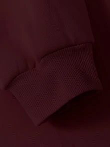 Cute Versatile Bow Pattern Women's Long Sleeve Pocket Casual Sweatshirt