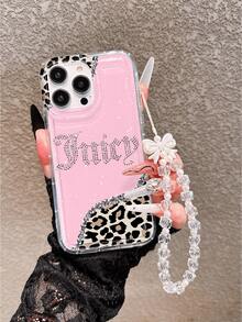 1个透明气垫豹纹字母图案手机壳，带挂绳，兼容 17 Pro Max/17 Pro/17/17 Pro Max/16/16 Pro/16 Plus/15 Pro Max/15 Pro/15 Plus/15/14 Pro Max/14 Pro/14/13 Pro/13/12 Pro/12/11/XS/XS Max/8 Plus/7，Galaxy S25/A14/A23 5G/A15/A32/A33/A24/A51/A53/S20 FE/S21/S22/S23/S24/S25/S24 Ultra/A71/A55/A36/S21 Ultra/S23 Ultra，柔软材质，适合送给朋友、家人、情侣或自己。 - 彩色 - 查看 2