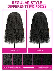 ISEE Hair Upgrade Wear And Go Glueless Water Wave 13*4 HD Lace Vig Precuted Front Lace & Pre Pluffed Hairline Deflained Human Widness 180% 18-30 Regular Installed High Lidented High Quality Vig - SNatural - 查看 7