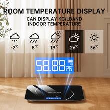 Weight Scale Electronic Scale, 396 Pound Digital Bathroom Scale, High-Precision Weight Scale With LCD High-Definition Display And Temperature Display (Switchable Between KG And Scale), Ultra Wide Platform, High-Precision Electronic Weighing - White - View 3