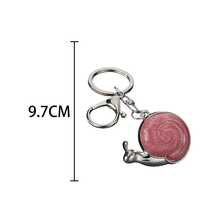 2pcs Resin Snail Shaped Pendant Keychain Decoration - Multicolor - View 6