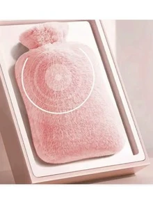 1pc Cute Plush Hot Water Bottle, Can Be Used To Warm Stomach And Hands, Suitable For Female Students - Multicolor - View 5
