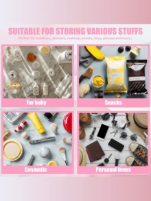 1PC Transparent PVC Toiletry Bag For Makeup Tools Letters Makeup Bag Water-Proof Portable Chenille Letter Zipper Make Up Organizer Minimalist Initial Letter Patch Travel Toiletry Bag For Women For Bathroom Monogram Wash Bag (Letter A~Z) Gift For Mom Beach Bag Beach Essentials Beach Towel Organizer Beach Accessories Beach Stuff Holiday Bag Holiday Essentials For Winter And Fall For Vacation Valentine's Day - Pink - Small - View 11