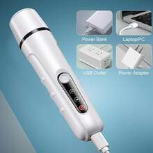 1个狗狗指甲磨甲器，静音专业版宠物指甲修剪器，带LED灯、智能显示屏、8000转/分钟、USB充电的爪子指甲钳，适用于大、中、小型犬、猫及其他小型动物 - 白色 - 查看 7