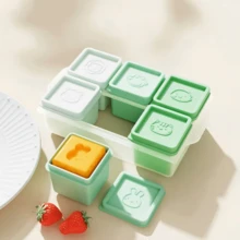 6pcs Silicone Airtight Food Storage Containers With Lids, Reusable Freezer Compartment Boxes For Homemade Food, Snacks, Nuts, Candies, Vegetables And Purees. Odorless, Microwave & Refrigerator - Multicolor - View 3