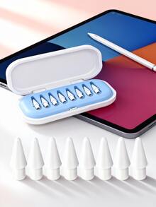 2026新款升级版替换笔尖,带收纳盒,兼容Apple Pencil Pro,升级版笔尖兼容Apple第二代第一代USB-C接口,以及蜡笔式数位笔,针状笔尖带笔套,iPad Pro笔套装,送给母亲、家人、朋友的生日、节日礼物,笔配件,送给母亲、家人、朋友、孩子、生日、节日礼物 - 彩色 - 查看 14