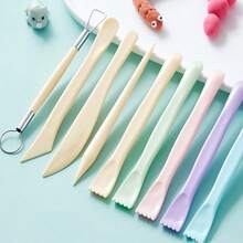 10pcs/Pack Clay Sculpting Tool Set - Easy To Use, Pottery Carving Kit With Comfortable Grip Tools, Suitable For Clay, Soft Clay And Modeling Clay, Ideal For Children And Adults - Multicolor - View 3