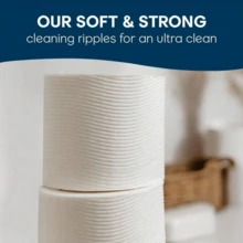 Cottonelle Ultra Clean Toilet Paper,24 Family Mega Rolls = 132 Regular Rolls,9 Mega Rolls = 36 Regular Rolls,4 Extra Large Rolls (Equivalent To 16 Regular Rolls) - Ultra Clean Care With A Wavy Texture, Effectively Cleans, Septic TankSafe And Clog-Proof, Soft And Strong, Value Pack. Cottonelle Toilet Paper, Extra Large Rolls, Septic TankSafe Paper, Clog-Proof, Soft And Strong, Ultra Clean Texture, Flushable Toilet Paper,Packaging May Vary,Toilet Paper, Sanitary Napkins, Toilet Paper Rolls, Paper, Bathroom Paper, Paper Products, Toilet Paper Holders, Kitchen Paper, Wet Wipes, Buy One Get One Free, Christmas, Gifts - 白色 - 查看 4