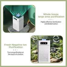 Indoor Air Purifier , Suitable For Areas Up To 1291 Square Feet, Designed To Eliminate Smoke, Allergens, And Pet Odors. This Quiet Air Cleaner Operates At 34Db, Making It Ideal For Bedrooms And Home Use - trắng - Xem 9