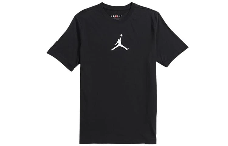 Nike Jordan Air Jordan Jumpman Logo 印花圆领短袖T恤 - 黑色 - 查看 1